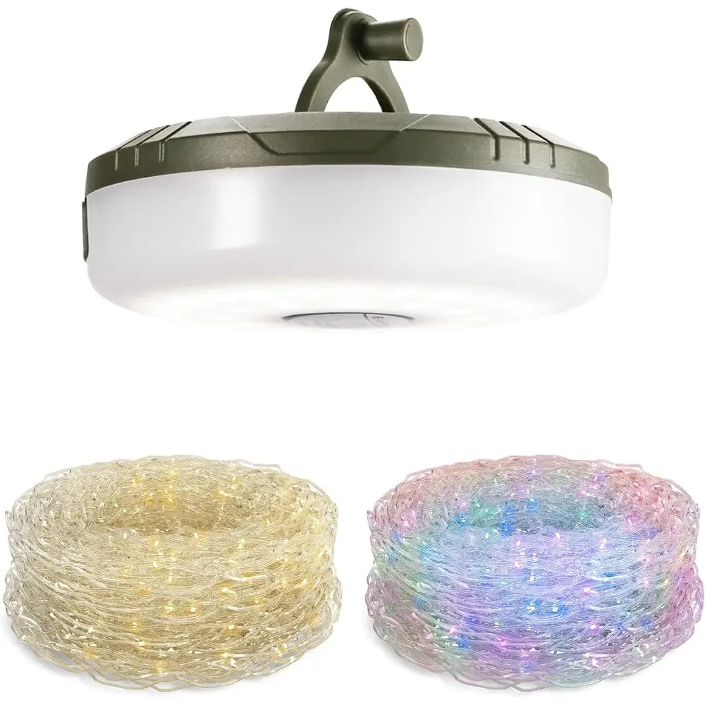 Outdoor Camping Lights String - Rechargeable Camping String Lights with 8