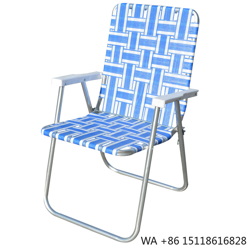 Outdoor Camping Recliner Chairs - Folding Patio Lawn Webbed Chairs Beach