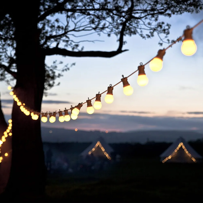 Outdoor Camping Lights String - 23M Patio String Light Bulbs G50
