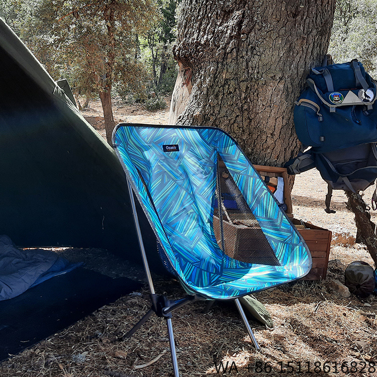 Outdoor Camping Recliner Chairs - Portable Folding Camping Chair Lightweight Moon