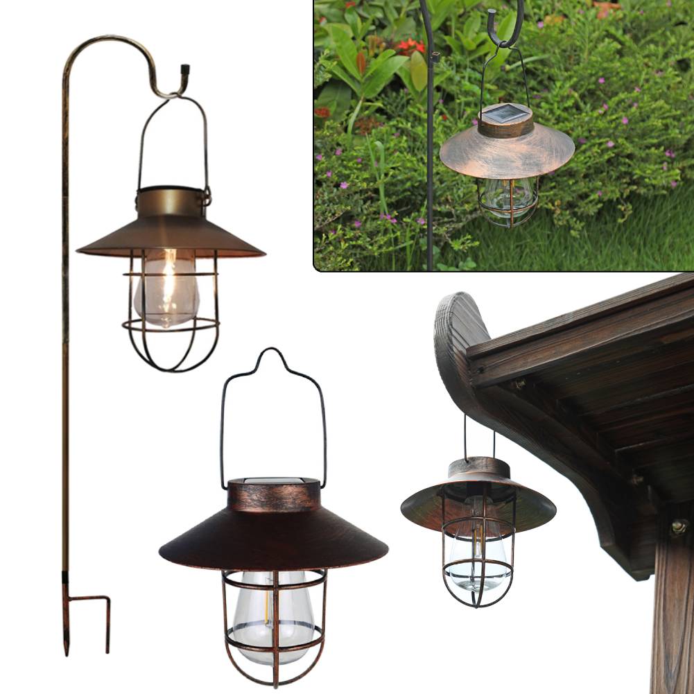Camping Solar Lantern - Solar Retro Camping Lantern Waterproof Vintage