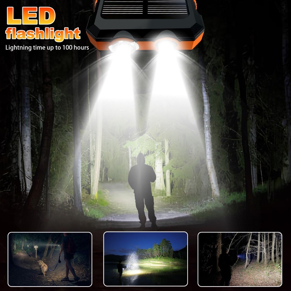 Solar Power Bank10000/20000MAH - Camping Solar Lantern ulasan dan harga
