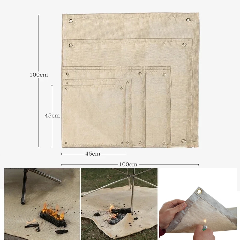 Camping Fireproof Mat Heat Res - Outdoor Camping Mat ulasan dan harga