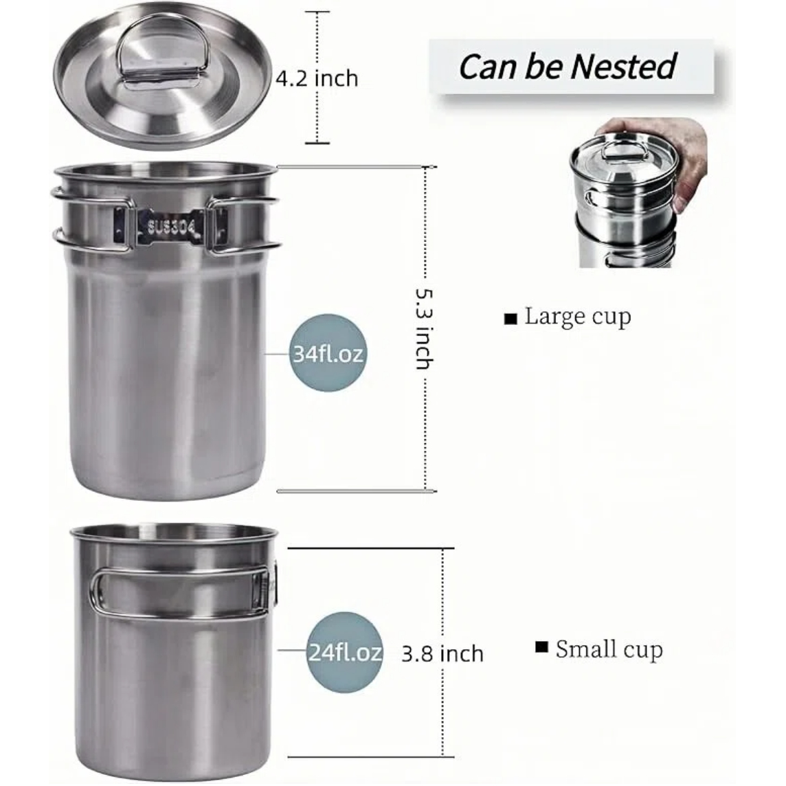 Foldable Camping Cups Mugs Cam - Camp Utensil Set ulasan dan harga