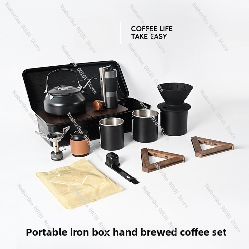 Outdoor Camping Hand‑Brew Coff - Outdoor Camping Storage Box ulasan dan harga