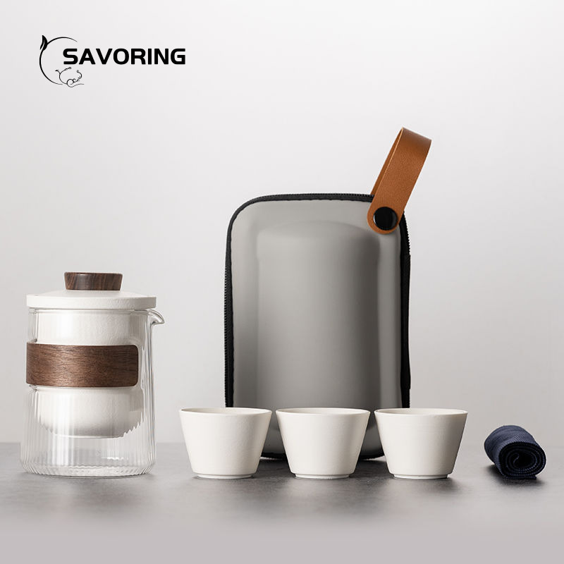 Simple Chinese Ceramic Tea Set - Camp Utensil Set ulasan dan harga