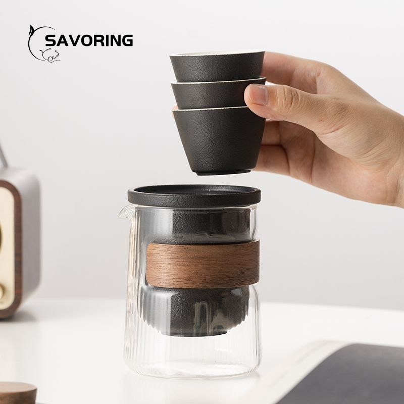 Simple Chinese Ceramic Tea Set - Camp Utensil Set ulasan dan harga