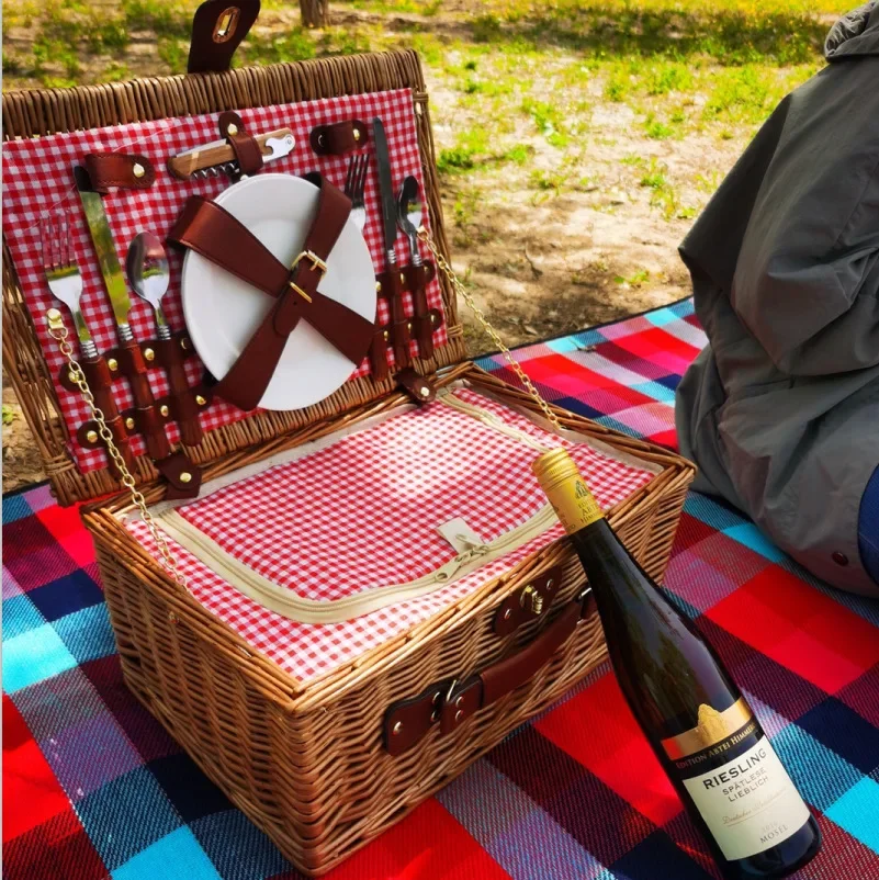 Family Outing Picnic Basket, O - Outdoor Camping Storage Box ulasan dan harga