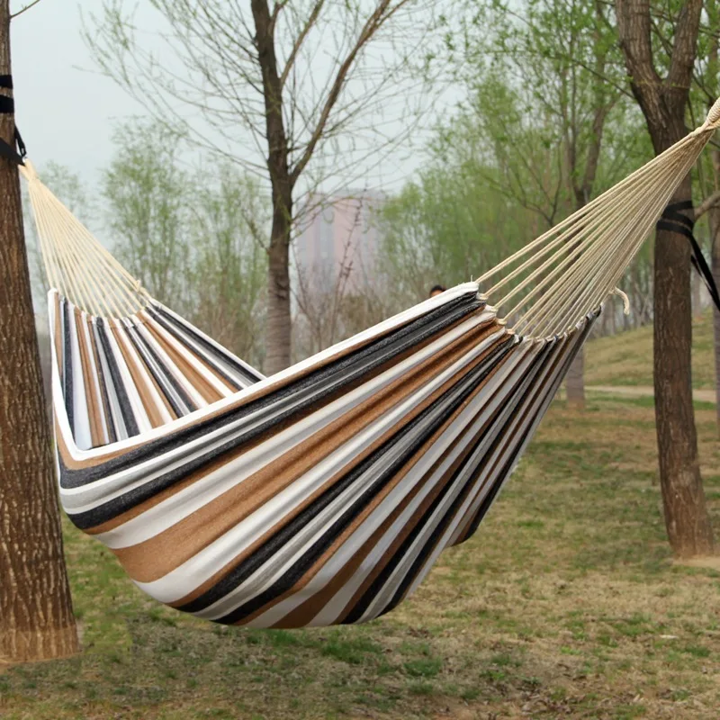 Canvas No Wooden Stick Hammock - Camping Hammock ulasan dan harga