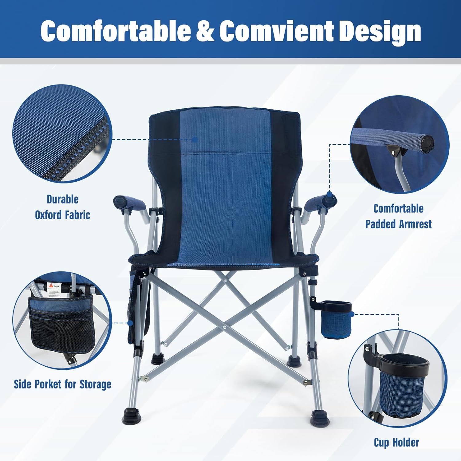 Factory Wholesale Outdoor Port - Outdoor Camping Recliner Chairs ulasan dan harga