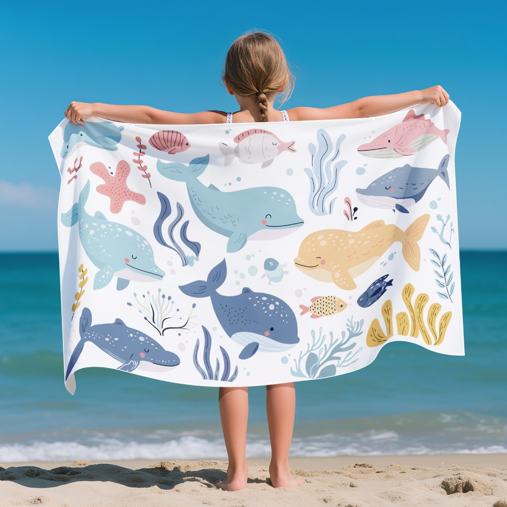 Cartoon Pattern Beach Towel Ki - Outdoor Camping Mat ulasan dan harga