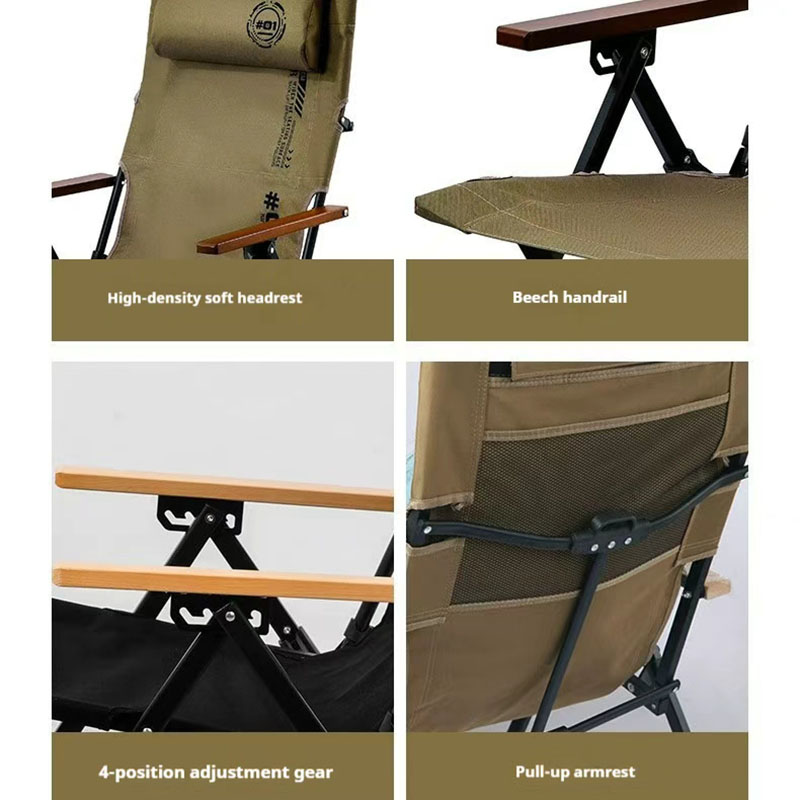 Folding High Back Beach Campin - Outdoor Camping Recliner Chairs ulasan dan harga