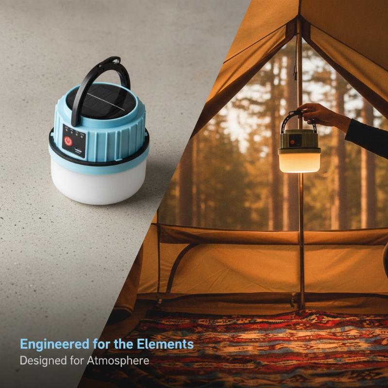 IP44 Waterproof Outdoor LED So - Camping Solar Lantern ulasan dan harga