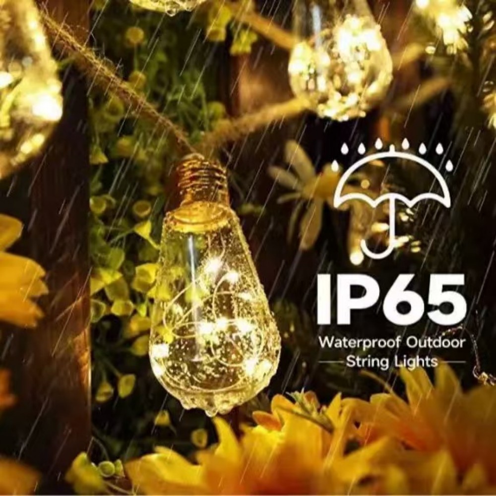 1PC 5M10LED Solar Hemp Rope Pa - Outdoor Camping Lights String ulasan dan harga