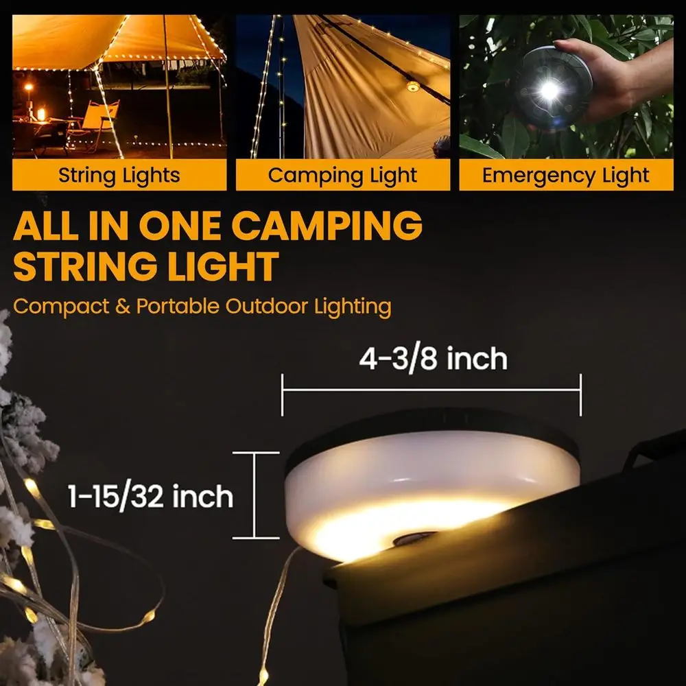 Rechargeable Camping String Li - Outdoor Camping Lights String ulasan dan harga