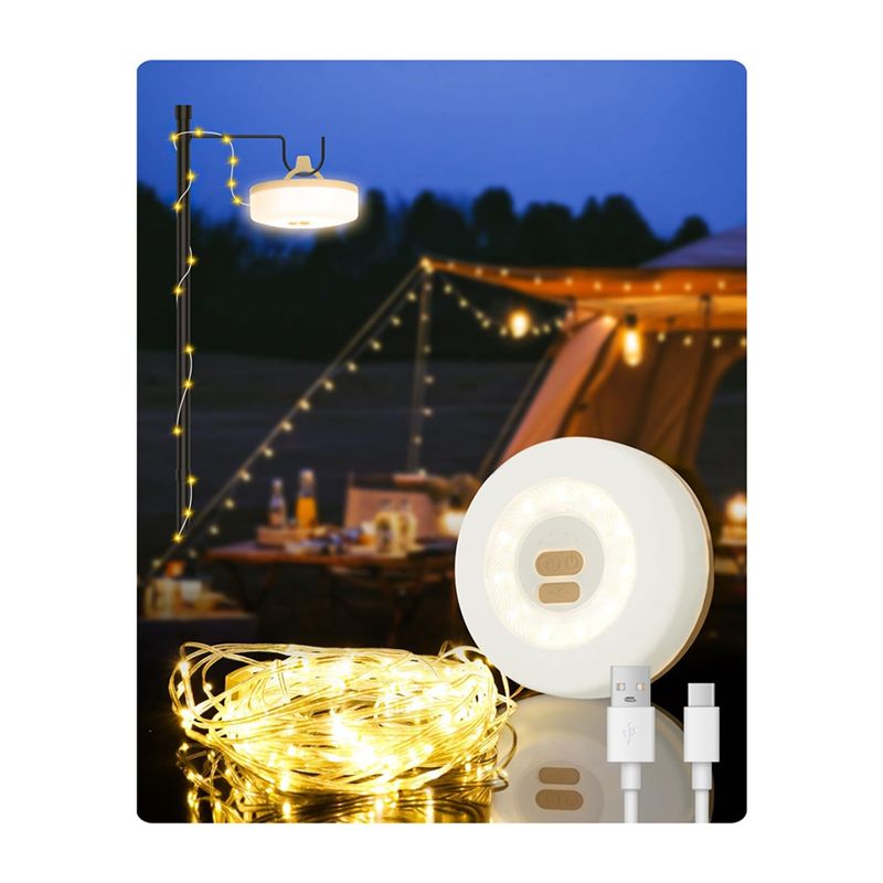 A36T-2-In-1 Outdoor Camping St - Outdoor Camping Lights String ulasan dan harga