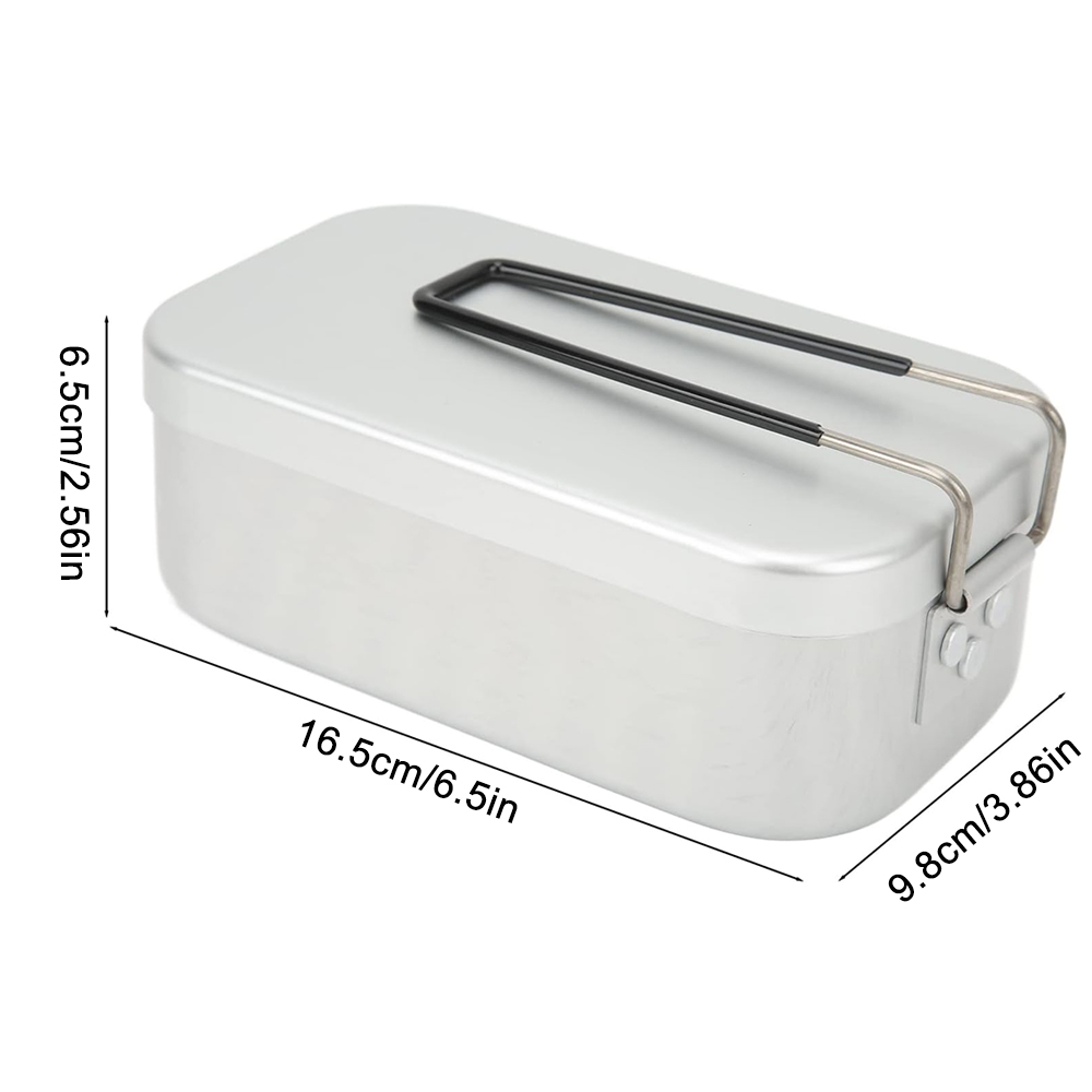 800ML Aluminum Lunch Boxes Out - Camp Utensil Set ulasan dan harga