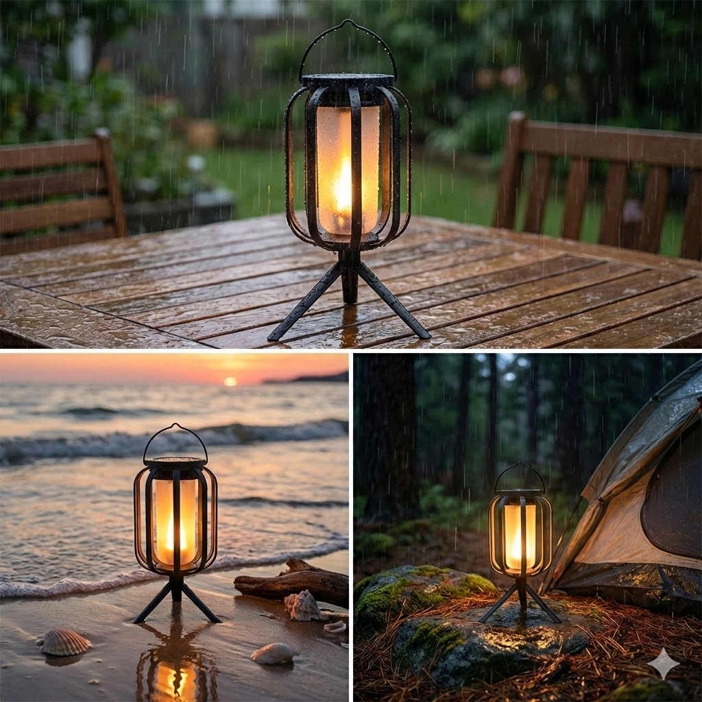 Vintage Portable LED Camping L - Camping Solar Lantern ulasan dan harga