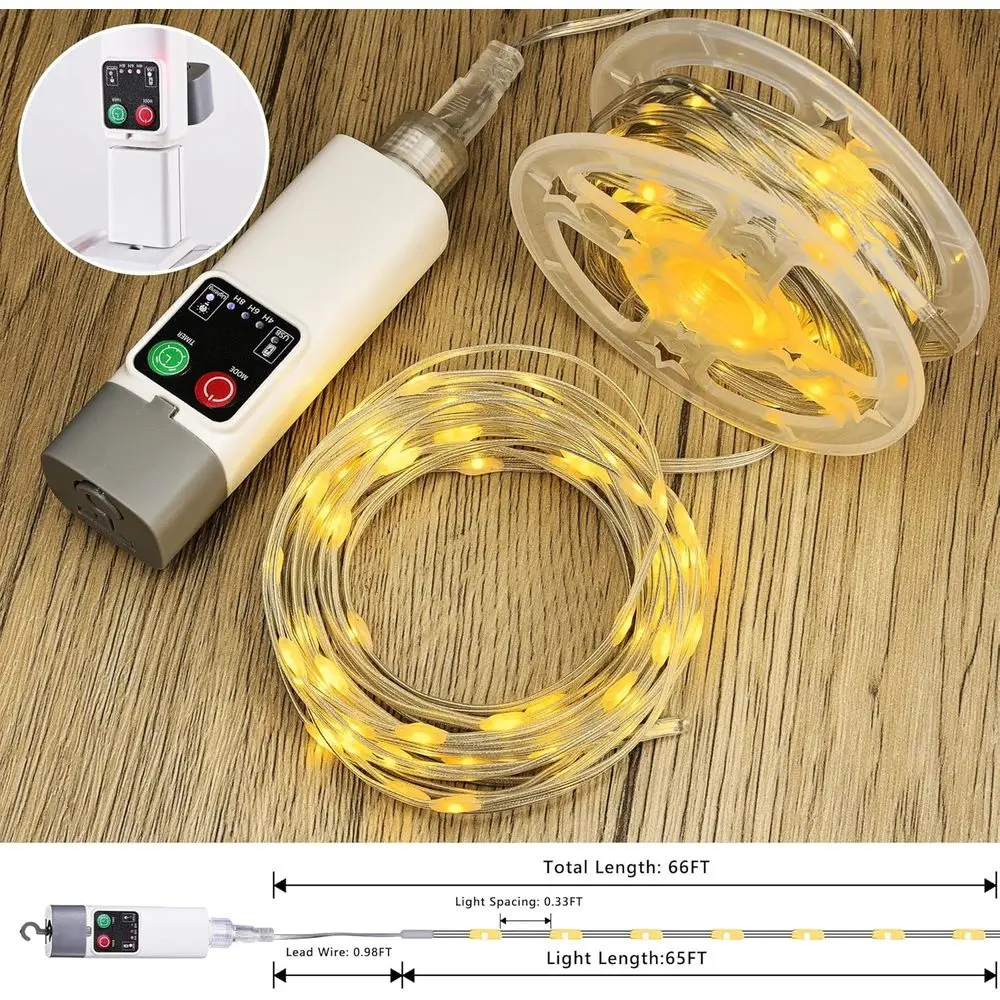 Camping String Lights, 66ft 20 - Outdoor Camping Lights String ulasan dan harga