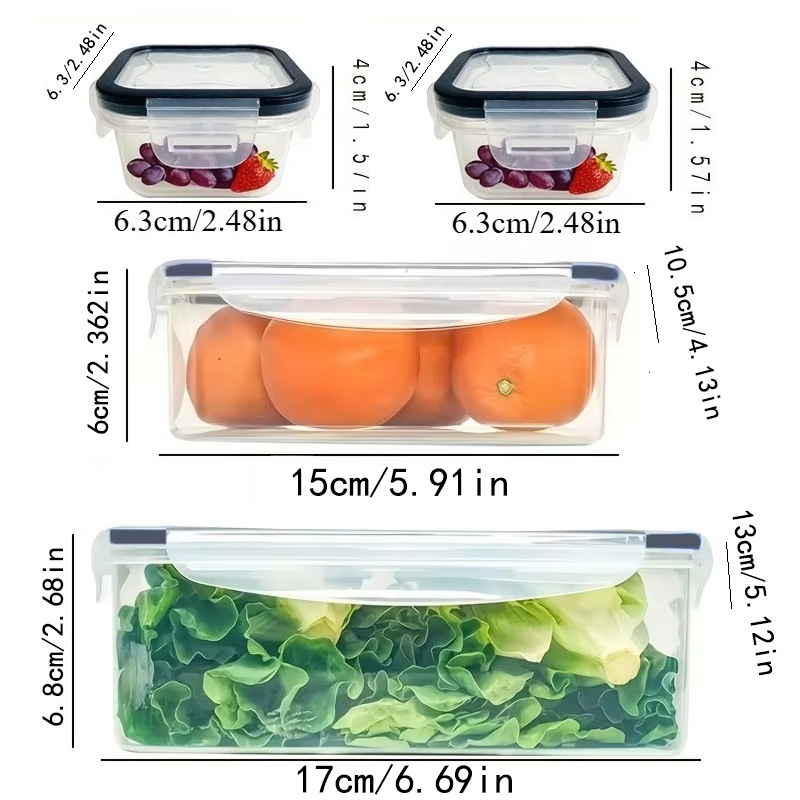 8Pcs Set Includes 4 Containers - Outdoor Camping Storage Box ulasan dan harga
