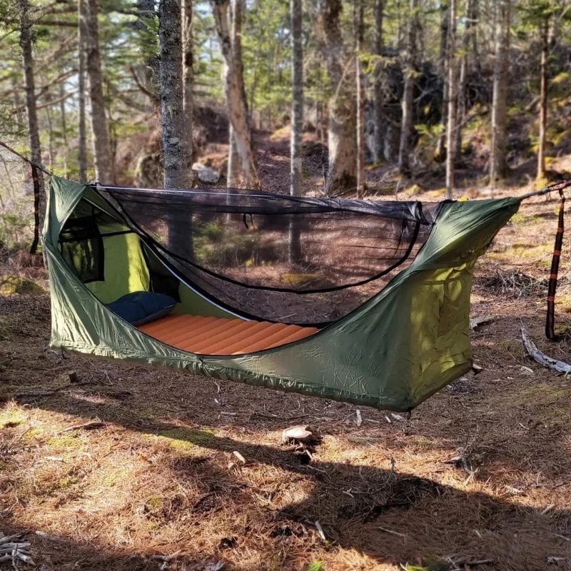 Zipper Type Mosquito Net Breat - Camping Hammock ulasan dan harga