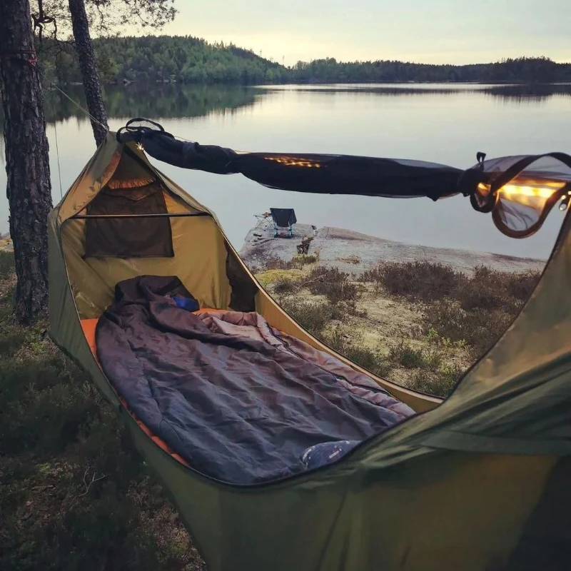 Zipper Type Mosquito Net Breat - Camping Hammock ulasan dan harga