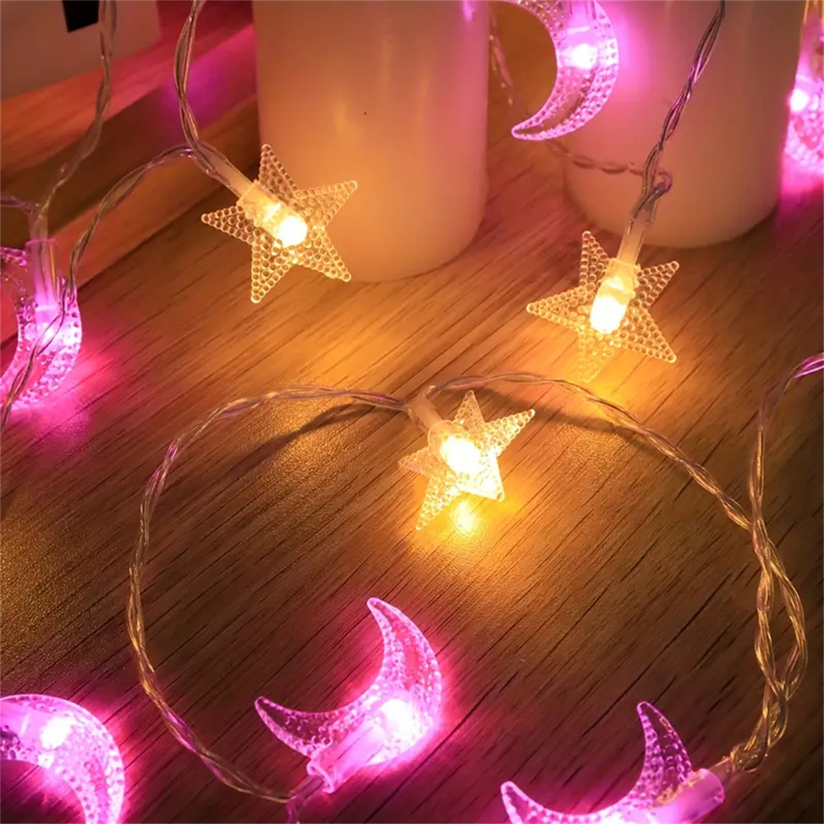 1.5M/3M LED Star Moon Colorful - Outdoor Camping Lights String ulasan dan harga