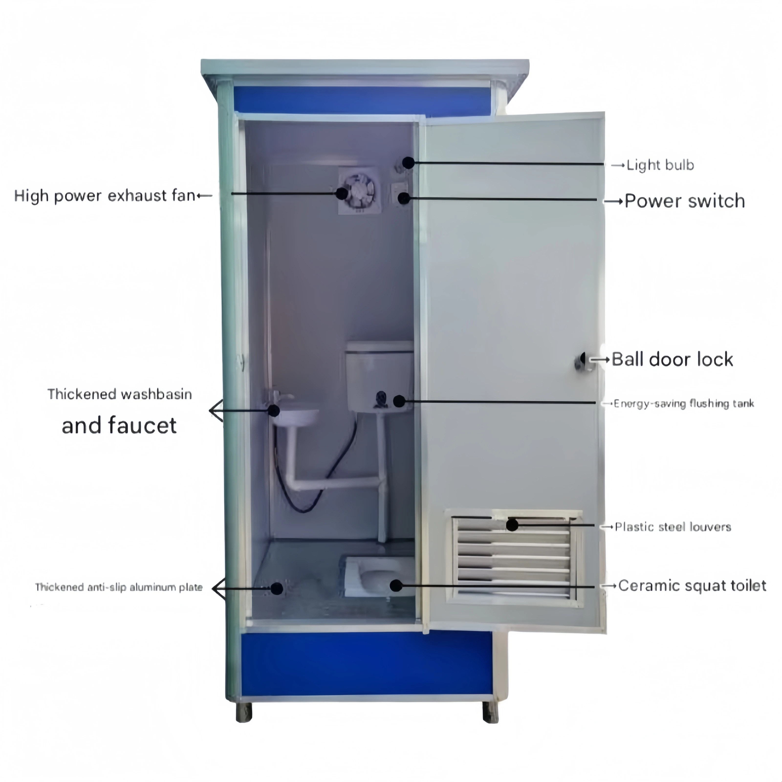 2026 Outdoor Portable Toilet a - Outdoor Camping Shower ulasan dan harga