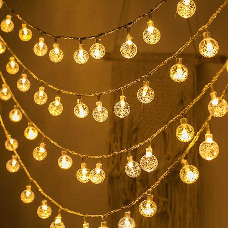 LED Round Crystal Ball Light O - Outdoor Camping Lights String ulasan dan harga