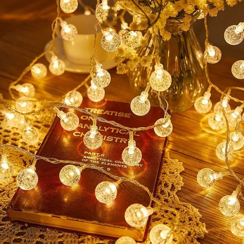 LED Round Crystal Ball Light O - Outdoor Camping Lights String ulasan dan harga