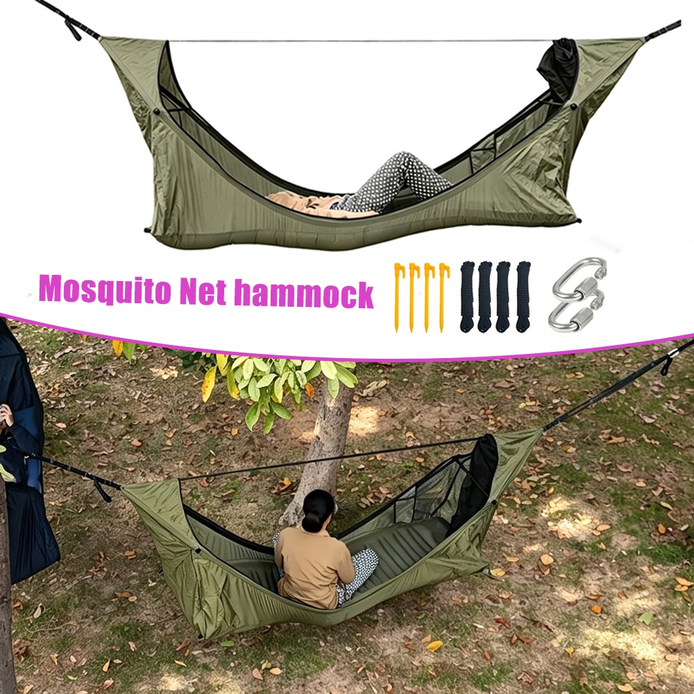 Flat Hammock with Mosquito Net - Camping Hammock ulasan dan harga