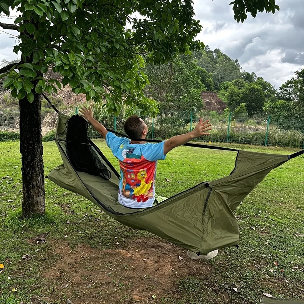 Flat Hammock with Mosquito Net - Camping Hammock ulasan dan harga