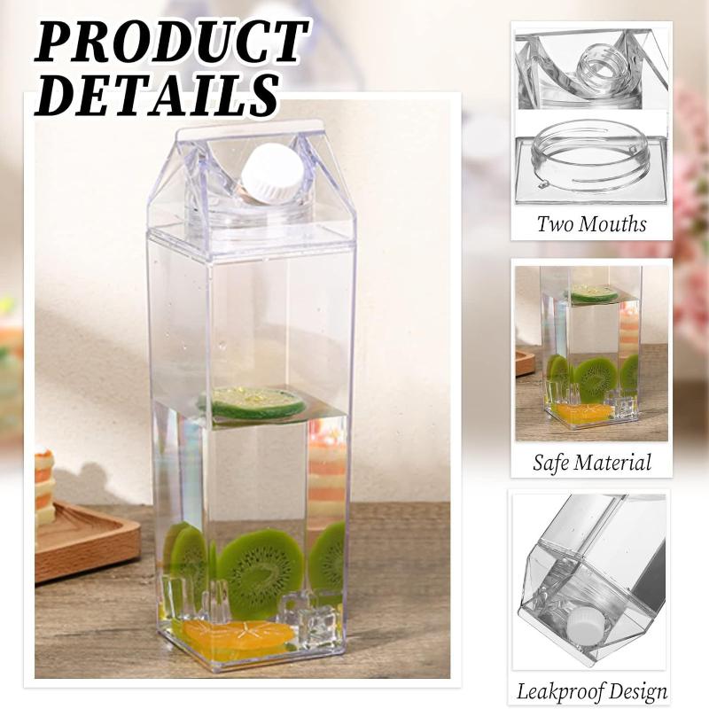 750ML Transparent Milk Bottle  - Outdoor Camping Storage Box ulasan dan harga