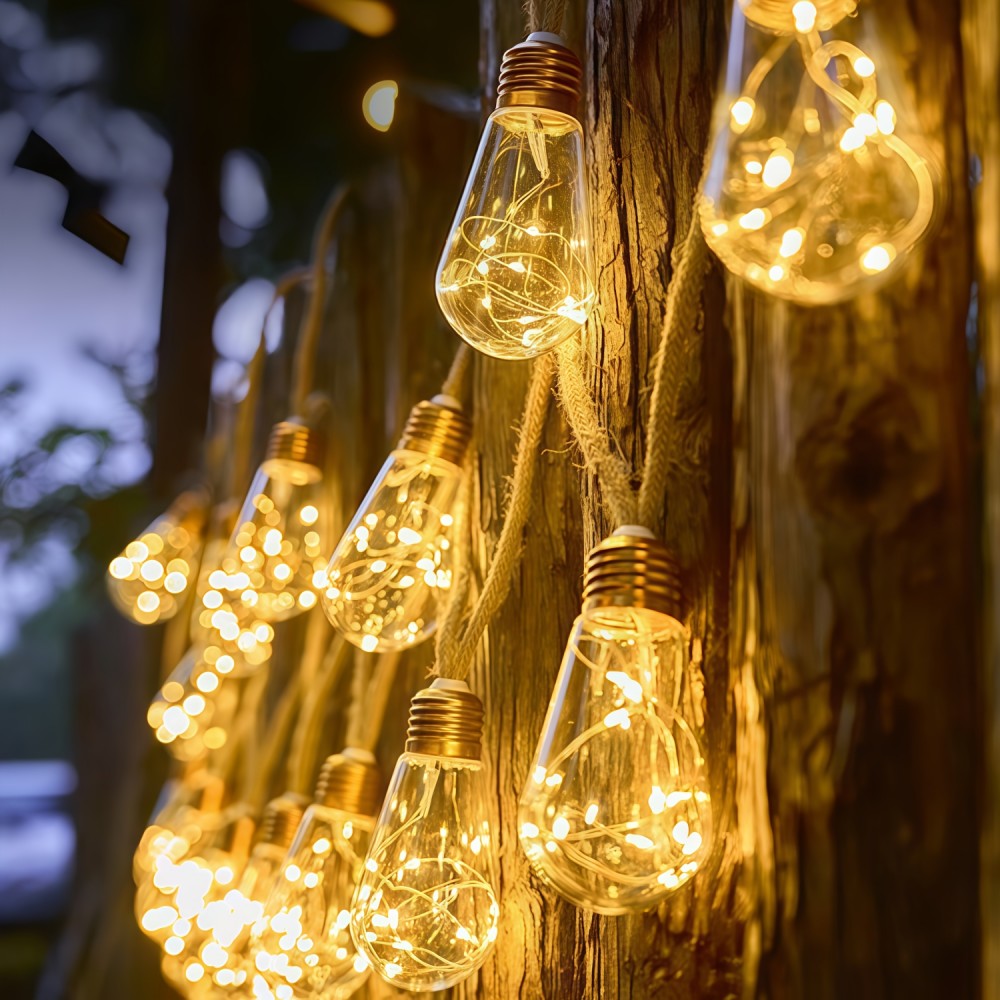 10/20LED Outdoor Solar Light S - Outdoor Camping Lights String ulasan dan harga
