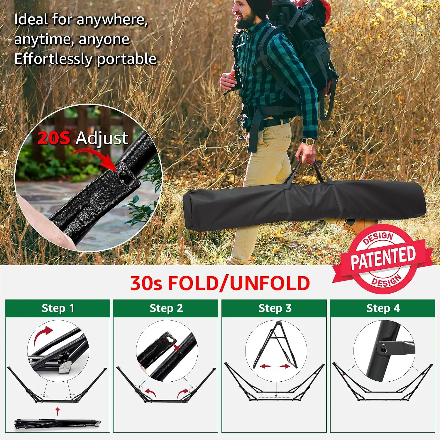 Unity Hammock Stand, Collapsib - Camping Hammock ulasan dan harga