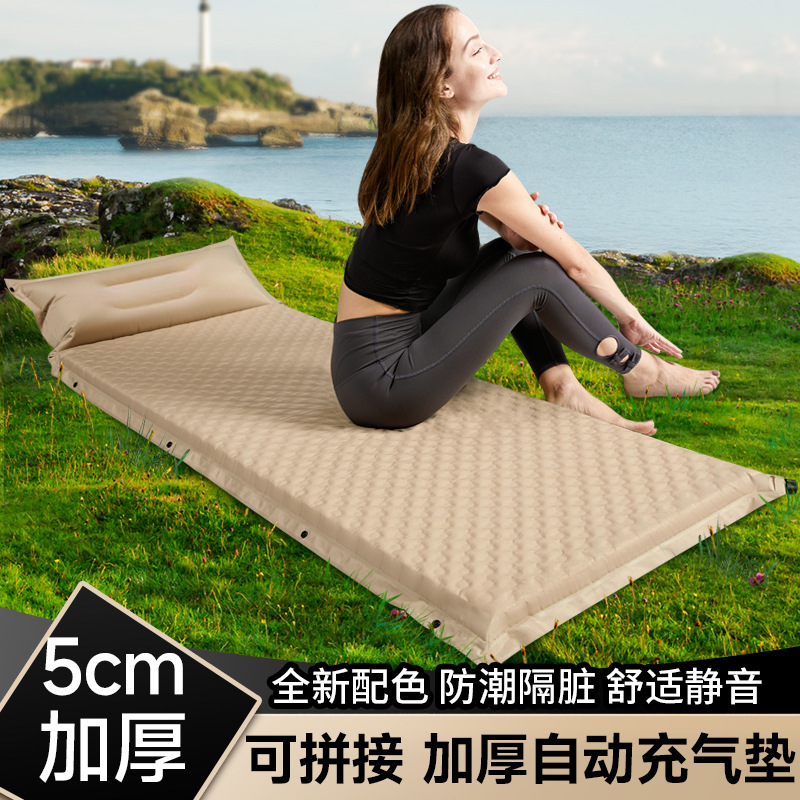 Portable Self Inflatable Tent  - Outdoor Camping Mat ulasan dan harga