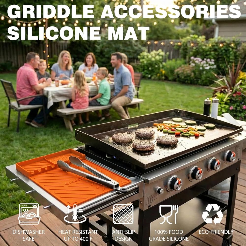 Silicone Grill Mats or Griddle - Outdoor Camping Mat ulasan dan harga