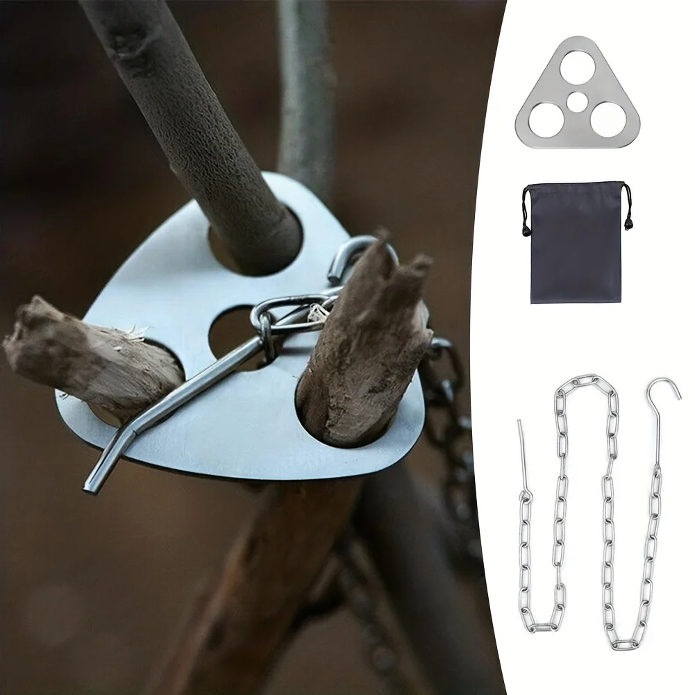 Outdoor BBQ Tripod Portable De - Camp Utensil Set ulasan dan harga