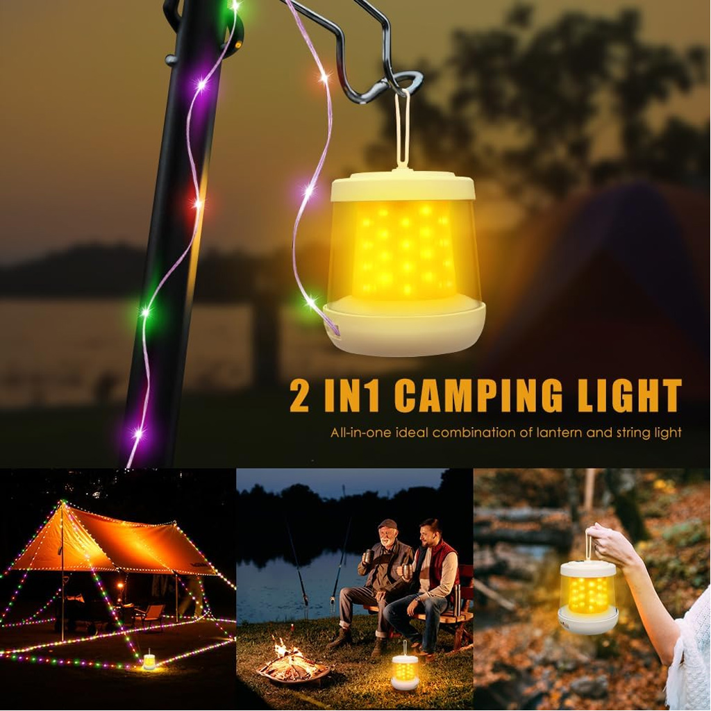 2-in-1 Camping Lantern & Strin - Outdoor Camping Lights String ulasan dan harga