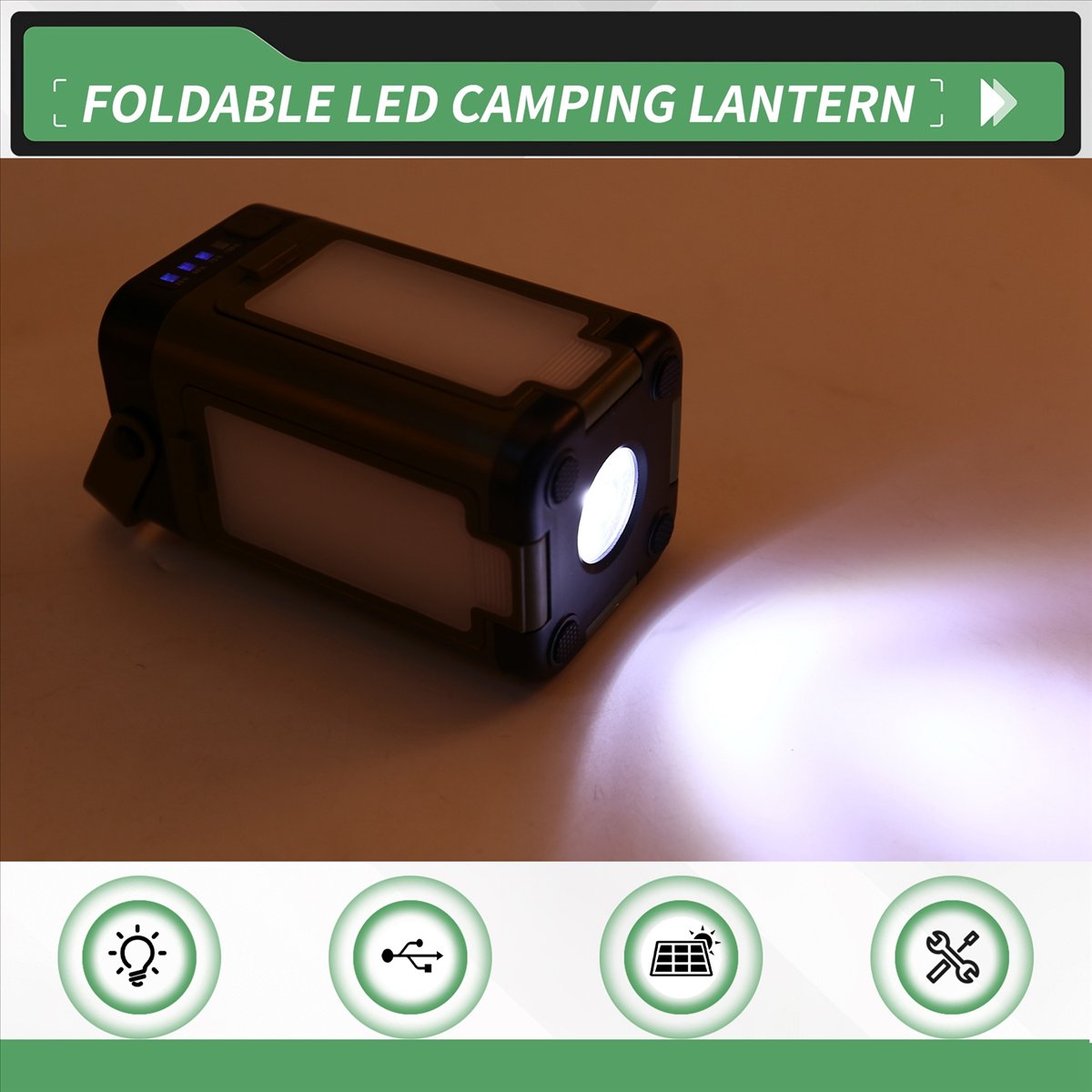 X08A Foldable LED Camping Lant - Camping Solar Lantern ulasan dan harga