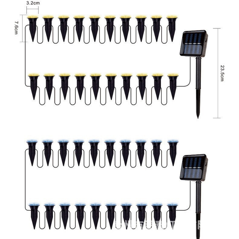 30/20/10LEDs Solar Garden Ligh - Camping Solar Lantern ulasan dan harga