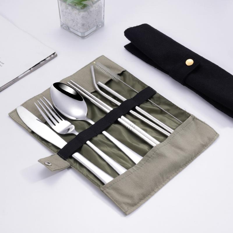 8Pcs/Set Tableware Travel Cutl - Camp Utensil Set ulasan dan harga