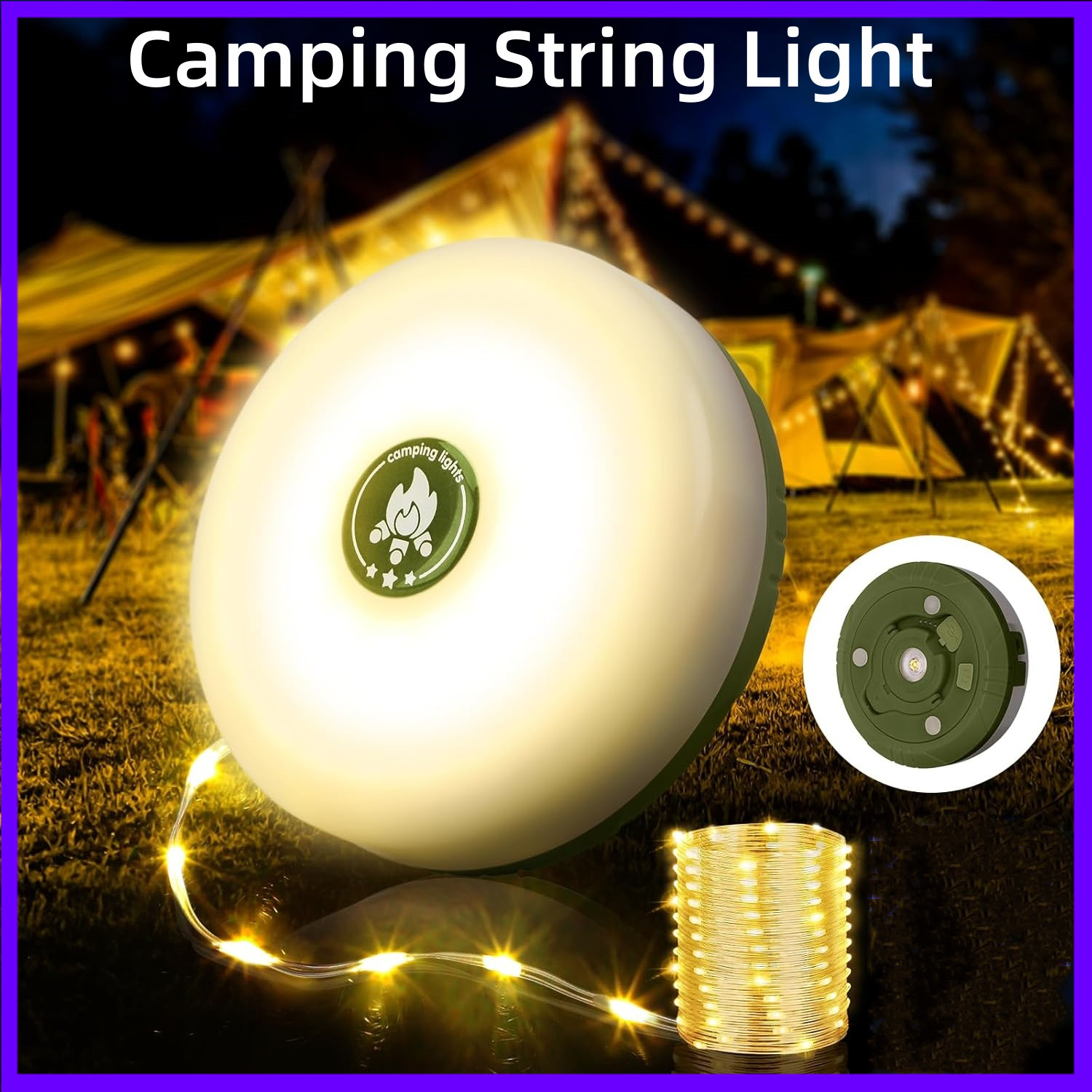 Outdoor LED String Lights 10M  - Outdoor Camping Lights String ulasan dan harga
