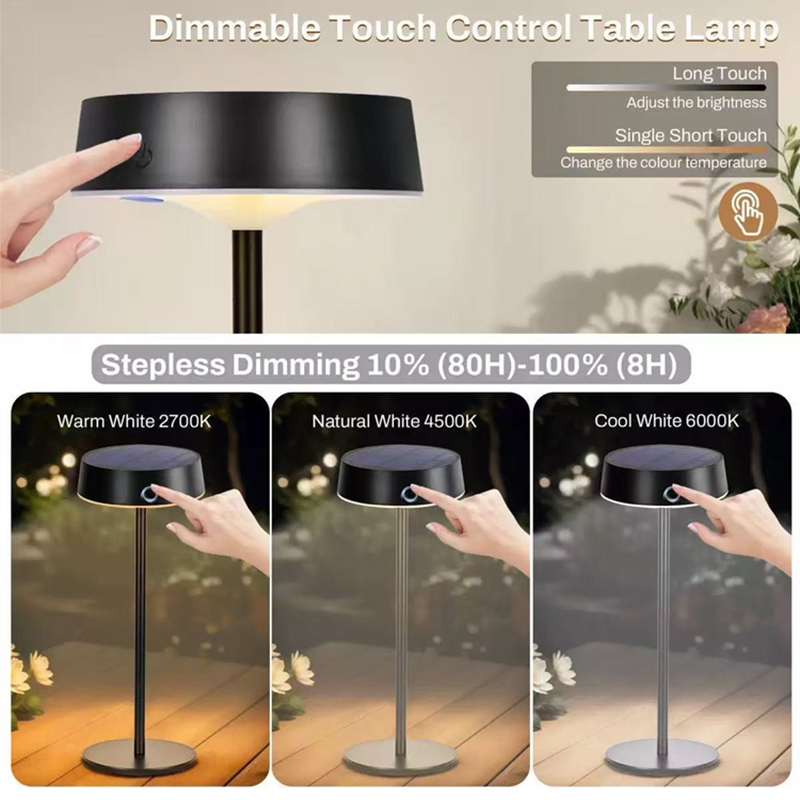 Solar Table Lamp Dimmable LED  - Camping Solar Lantern ulasan dan harga