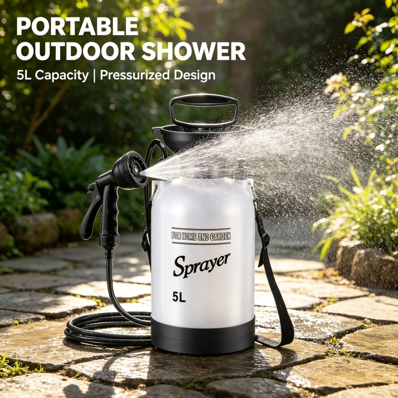 5L Portable Camping Shower Man - Outdoor Camping Shower ulasan dan harga